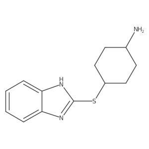 4-(1H-1,3-Benzodiazol-2-ylsulfanyl)cyclohexan-1-amine结构式