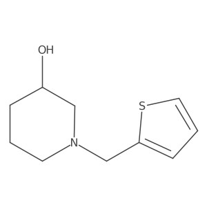 1-(Thiophen-2-ylmethyl)piperidin-3-ol结构式