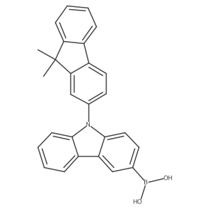 B-[9-(9,9-dimethyl-9H-fluoren-2-yl)-9H-carbazol-3-yl]Boronic acid Structure