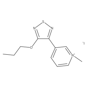 3-(3-Propoxy-1,2,5-thiadiazol-4-yl)-1-methylpyridinium iodide结构式
