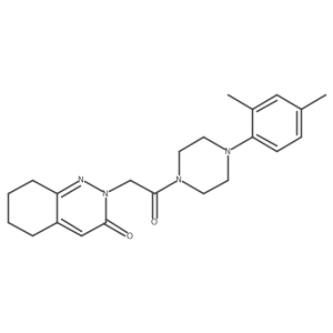 2-{2-[4-(2,4-dimethylphenyl)piperazino]-2-oxoethyl}-5,6,7,8-tetrahydro-3(2H)-cinnolinone结构式