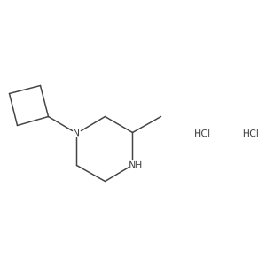 (R)-1-Cyclobutyl-3-methylpiperazinedihydrochloride Structure