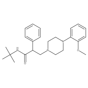 (R)-N-(tert-Butyl)-3-(4-(2-methoxyphenyl)piperazin-1-yl)-2-phenylpropanamide结构式