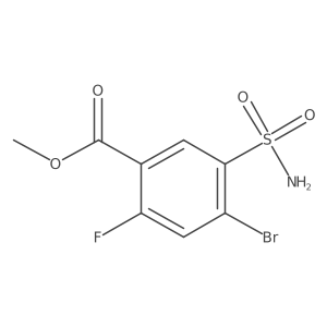 Methyl 4-bromo-2-fluoro-5-sulfamoylbenzoate Structure