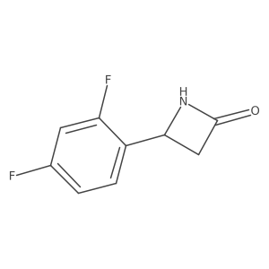 4-(2,4-Difluorophenyl)azetidin-2-one结构式