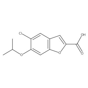 5-Chloro-6-isopropoxybenzofuran-2-carboxylic acid Structure