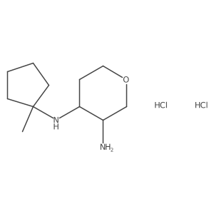N4-(1-Methylcyclopentyl)tetrahydro-2H-pyran-3,4-diaminedihydrochloride结构式