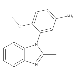 Benzenamine, 4-methoxy-3-(2-methyl-1H-benzimidazol-1-yl)- Structure