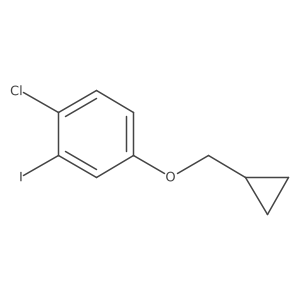1-Chloro-4-(cyclopropylmethoxy)-2-iodobenzene结构式