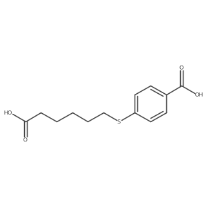 4-((5-Carboxypentyl)thio)benzoic acid Structure