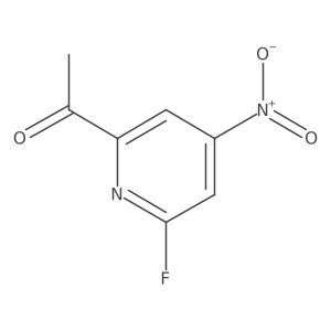 1-(6-Fluoro-4-nitropyridin-2-YL)ethanone Structure