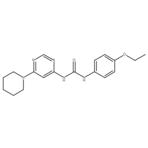 1-(4-Ethoxyphenyl)-3-(6-(piperidin-1-yl)pyrimidin-4-yl)urea结构式