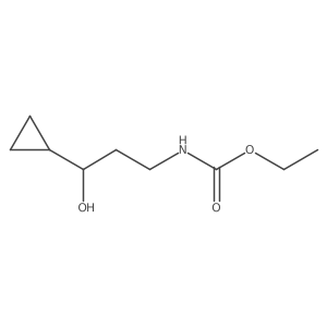Ethyl (3-cyclopropyl-3-hydroxypropyl)carbamate Structure