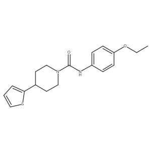 N-(4-ethoxyphenyl)-4-(thiophen-2-yl)piperidine-1-carboxamide结构式