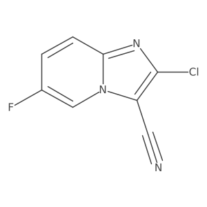 2-Chloro-6-fluoroimidazo[1,2-A]pyridine-3-carbonitrile Structure