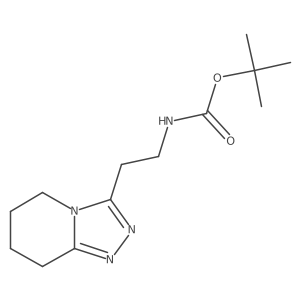tert-butyl N-(2-{5H,6H,7H,8H-[1,2,4]triazolo[4,3-a]pyridin-3-yl}ethyl)carbamate结构式