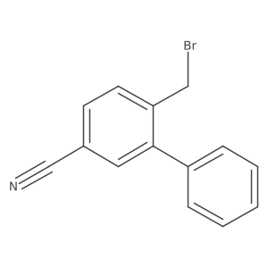 6-(Bromomethyl)-[1,1'-biphenyl]-3-carbonitrile Structure