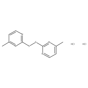 4-Methyl-2-[(4-methylpyrimidin-2-yl)disulfanyl]pyrimidine dihydrochloride Structure
