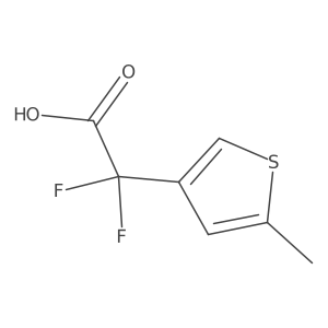 2,2-Difluoro-2-(5-methylthiophen-3-yl)acetic acid Structure