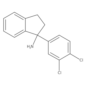1-(3,4-Dichlorophenyl)-2,3-dihydro-1H-inden-1-amine Structure