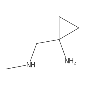 1-[(Methylamino)methyl]cyclopropan-1-amine Structure