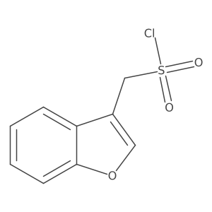 Benzofuran-3-ylmethanesulfonyl chloride结构式