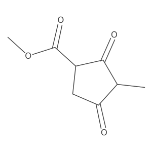 Methyl 3-methyl-2,4-dioxocyclopentane-1-carboxylate结构式