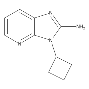 3-cyclobutyl-3H-imidazo[4,5-b]pyridin-2-amine结构式