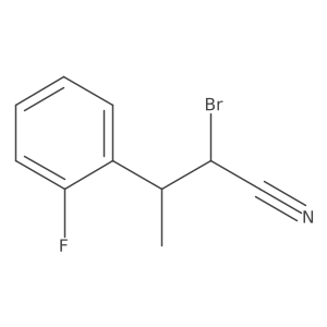 Benzenepropanenitrile, I+/--bromo-2-fluoro-I(2)-methyl- Structure