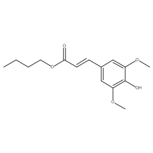 n-Butyl 3,5-dimethoxy-4-hydroxycinnamate结构式