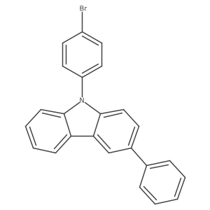 9-(4-Bromophenyl)-3-phenyl-9h-carbazole结构式