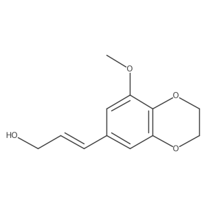 3-(8-Methoxy-2,3-dihydro-1,4-benzodioxin-6-yl)prop-2-en-1-ol结构式