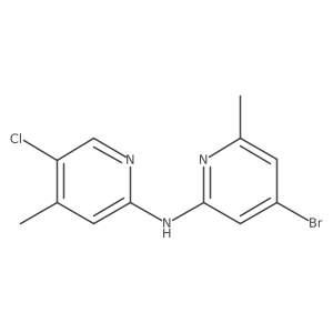 N-(4-bromo-6-methyl-2-pyridinyl)-5-chloro-4-methyl-2-pyridinamine结构式