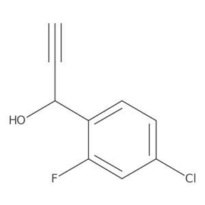 1-(4-Chloro-2-fluorophenyl)prop-2-yn-1-ol Structure