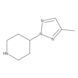 4-(4-methyl-2H-1,2,3-triazol-2-yl)piperidine Structure