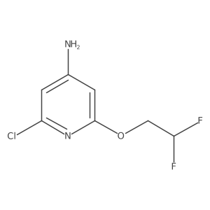 2-Chloro-6-(2,2-difluoroethoxy)pyridin-4-amine Structure
