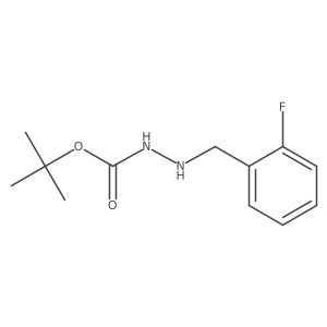 Tert-butyl 2-(2-fluorobenzyl)hydrazinecarboxylate结构式