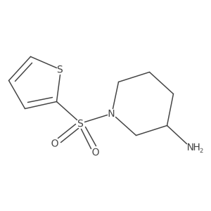 (3R)-1-(Thiophene-2-sulfonyl)piperidin-3-amine Structure