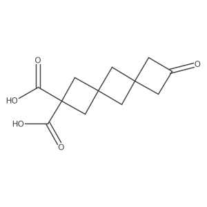 8-Oxo-dispiro[3.1.3.1]decane-2,2-dicarboxylic acid结构式