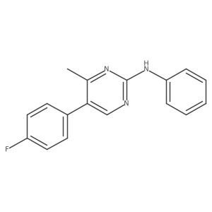 5-(4-fluorophenyl)-4-methyl-N-phenylpyrimidin-2-amine结构式