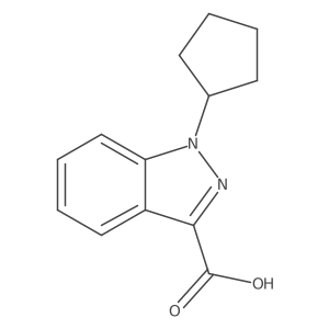 1-cyclopentylindazole-3-carboxylic Acid Structure