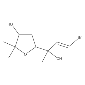 arabino-Heptitol, 2,5-anhydro-6-C-[(1E)-2-bromoethenyl]-1,4,7-trideoxy-2-C-methyl-结构式