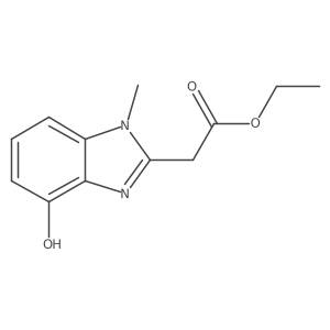 Ethyl 2-(4-hydroxy-1-methylbenzimidazol-2-yl)acetate Structure