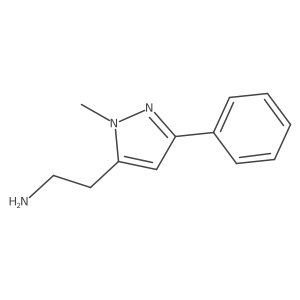 2-(1-methyl-3-phenyl-1H-pyrazol-5-yl)ethan-1-amine Structure