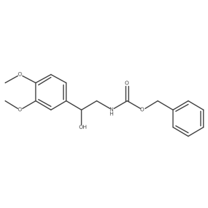 benzyl N-[2-(3,4-dimethoxyphenyl)-2-hydroxyethyl]carbamate结构式