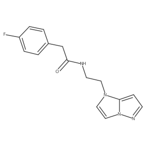 N-(2-(1H-imidazo[1,2-b]pyrazol-1-yl)ethyl)-2-(4-fluorophenyl)acetamide结构式
