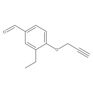 3-Ethyl-4-(prop-2-yn-1-yloxy)benzaldehyde Structure