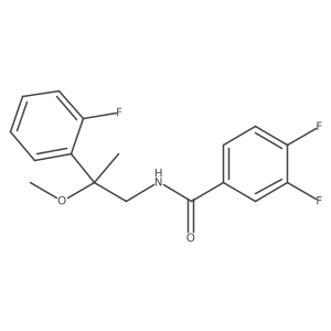 3,4-Difluoro-N-[2-(2-fluorophenyl)-2-methoxypropyl]benzamide Structure