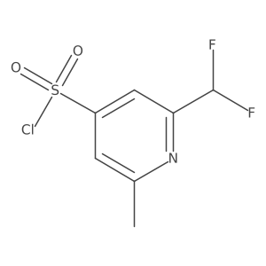 2-(Difluoromethyl)-6-methylpyridine-4-sulfonyl chloride结构式