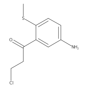1-(5-Amino-2-(methylthio)phenyl)-3-chloropropan-1-one结构式